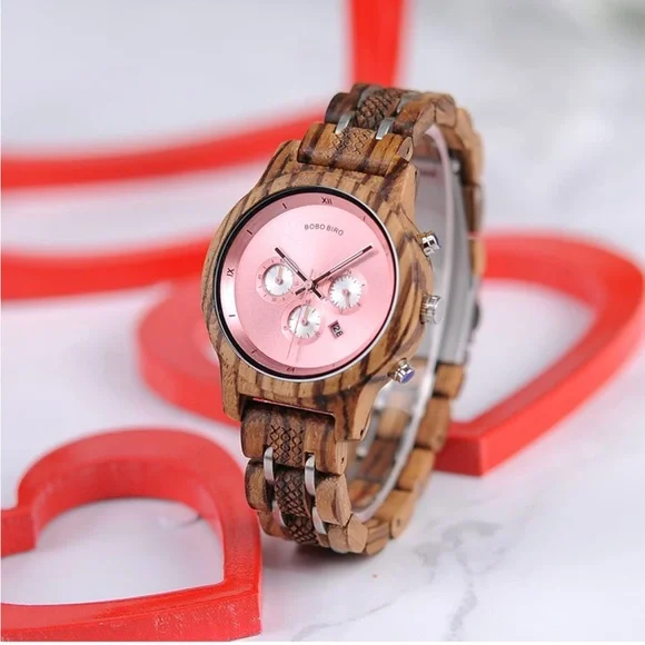 BRAND NEW WOMENS WOODEN WATCH NWT - Picture 5 of 5